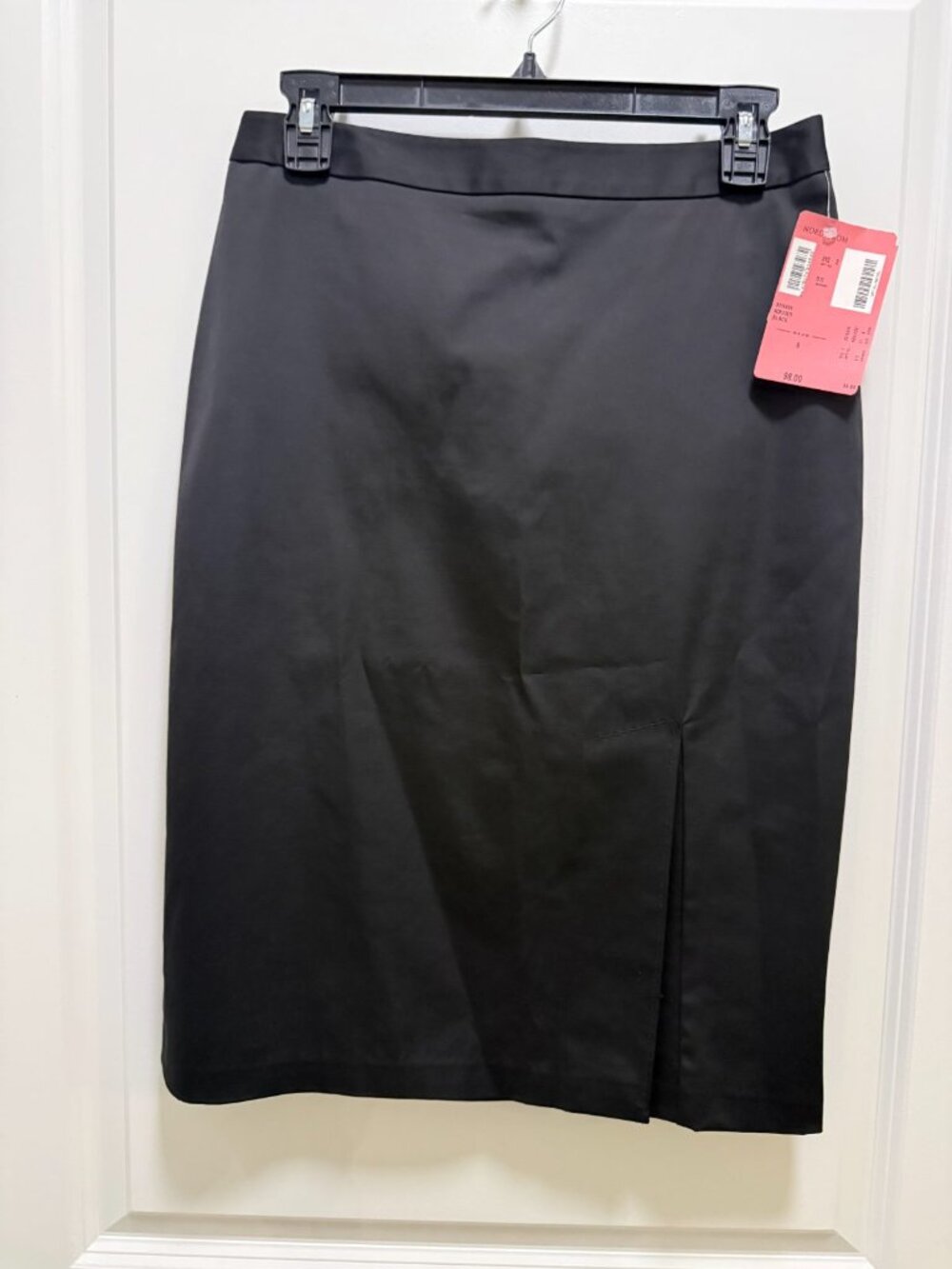 BCBGMaxAzria Black‎ Cotton Blend Pencil Skirt NWT Sz 6